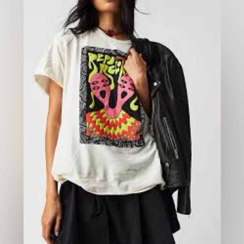 NWOT Free People Repo Records Tee (sz M)